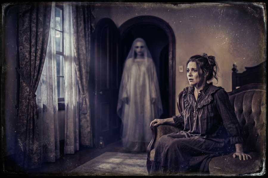 Donna con candela in corridoio gotico oscuro: il terrore sublimato di Ann Radcliffe contrapposto all'orrore esplicito di Matthew Lewis