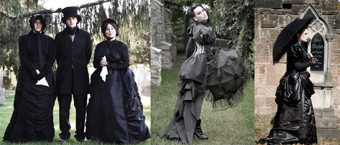 abito funebre victorian goth