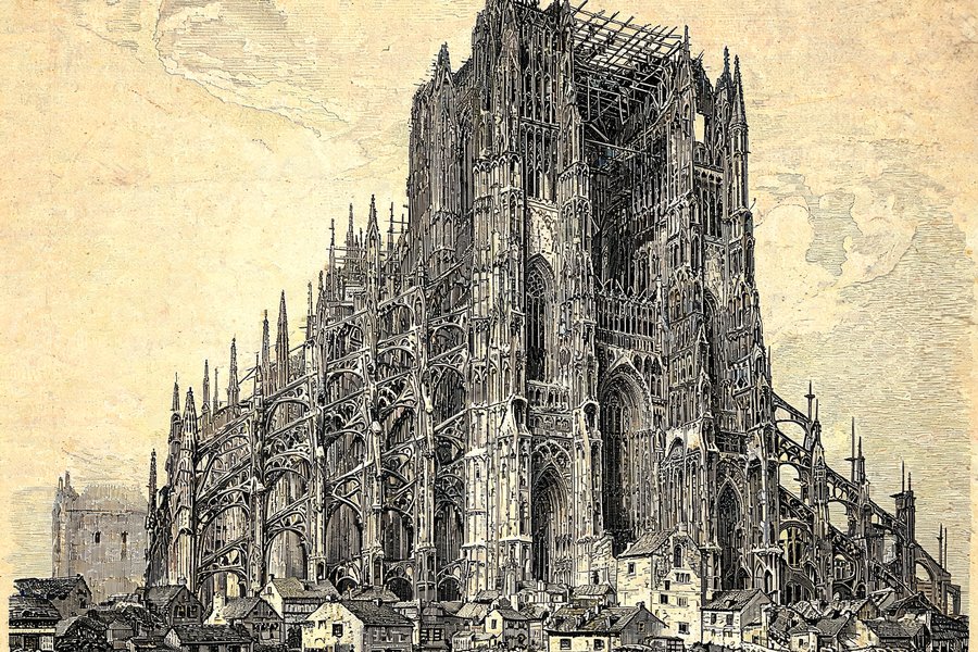 Il coro altissimo e incompiuto della cattedrale di Beauvais