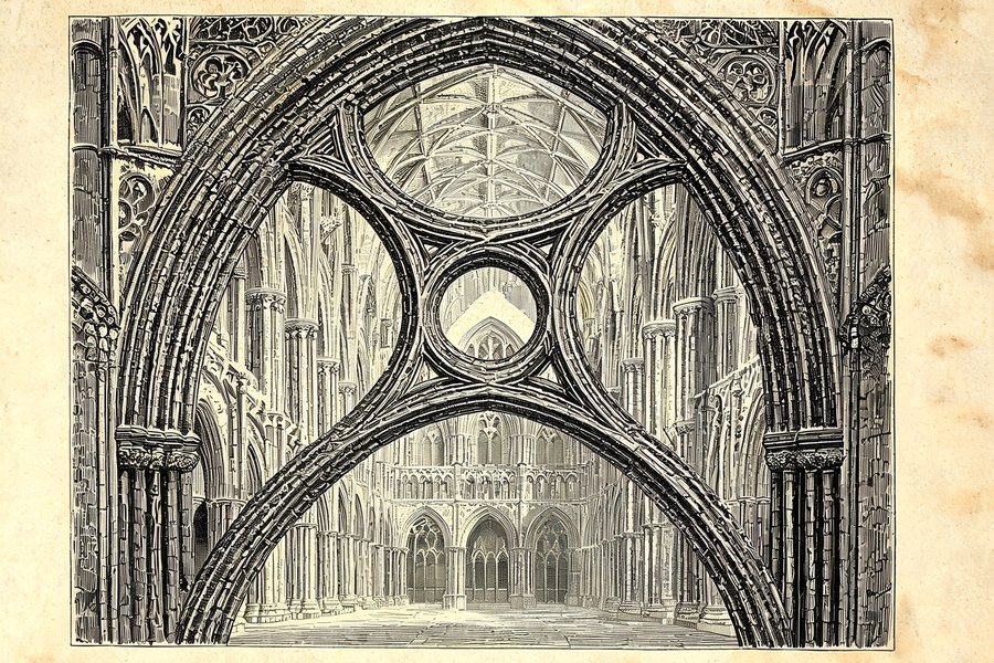 Gli archi a forbice della cattedrale di Wells