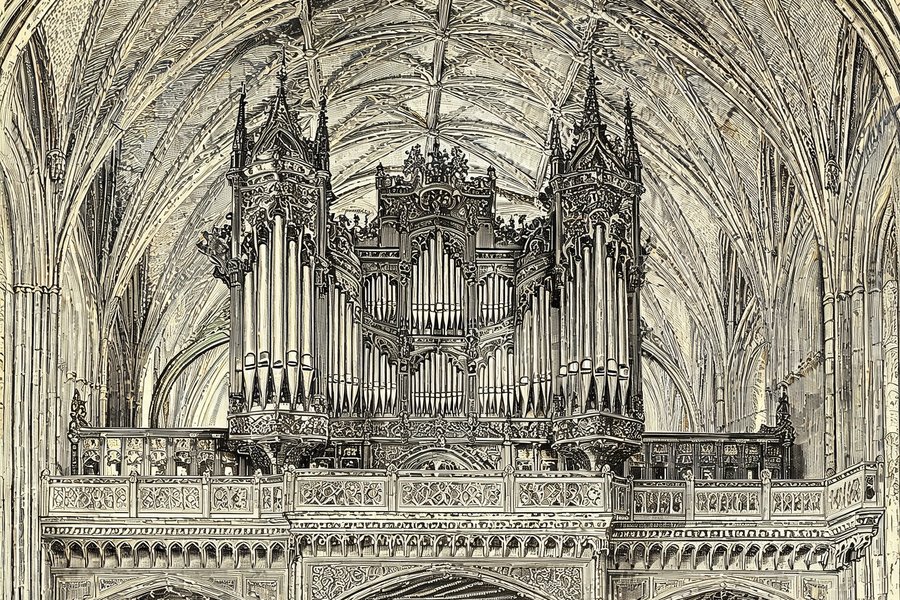 Il grande organo della chiesa di Saint-Merri