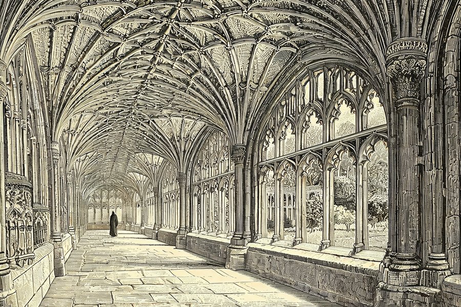 Cattedrale di Gloucester, sintesi tra romanico e gotico