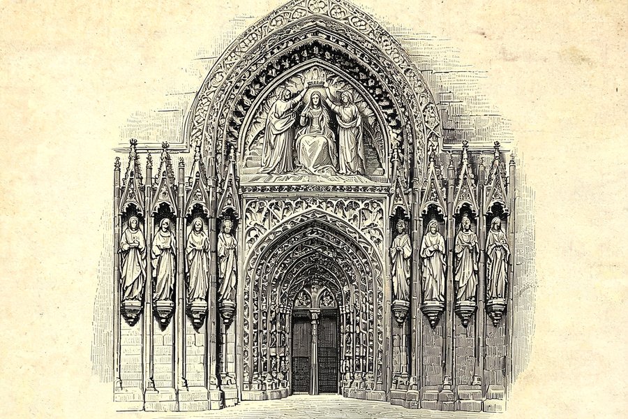 Il portale scolpito della collegiata di Mantes-la-Jolie