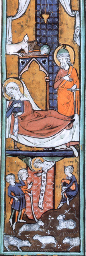 natività e crocifissione nella simbologia dell'arte gotica