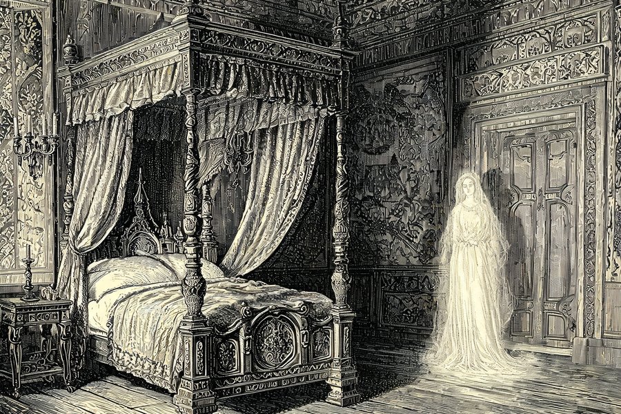 La camera da letto della Rocca di Soragna e Donna Cenerina