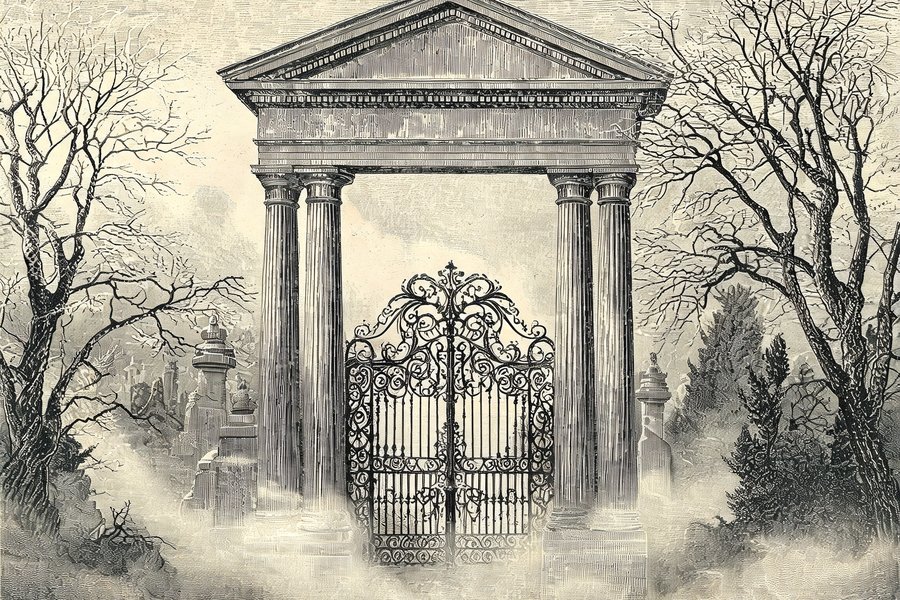 L'ingresso del cimitero di San Pietro in Vincoli