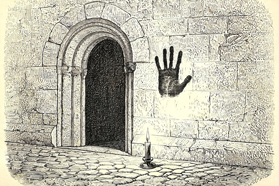 La mano insanguinata sul muro del castello di Carini