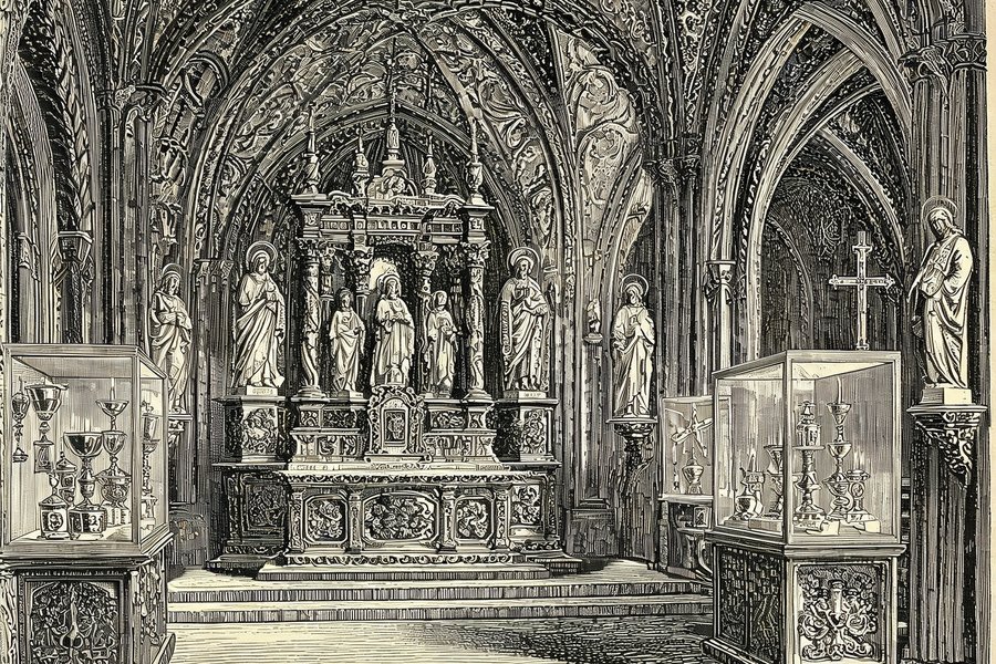 Statue e reliquiari nel museo di arte sacra di Longiano