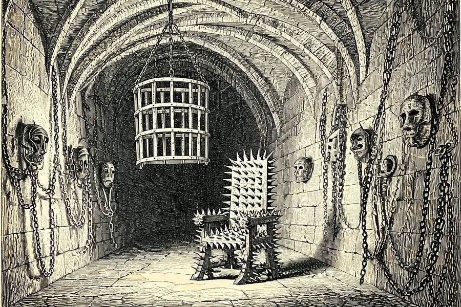 Strumenti di tortura medievali nel museo di Grazzano Visconti