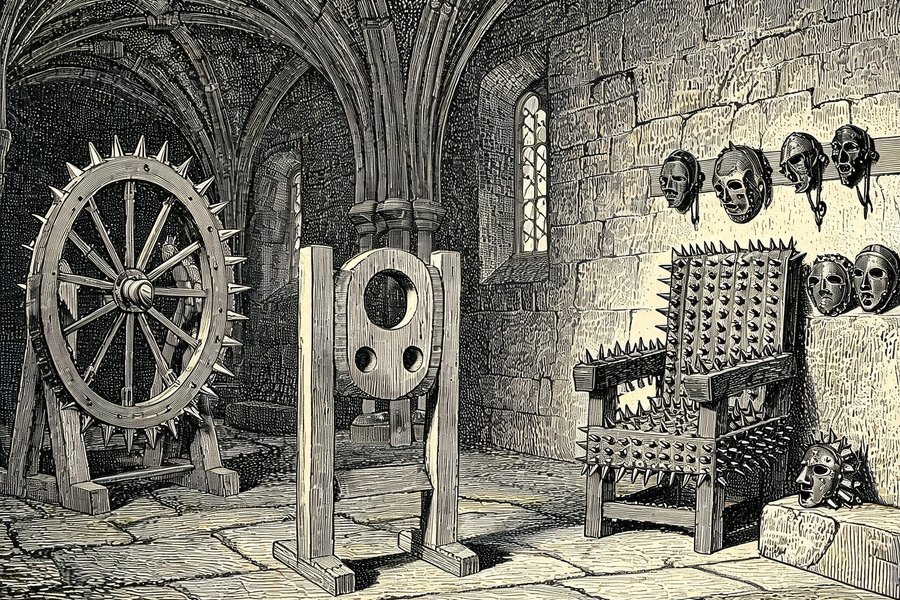 La sala delle torture nella fortezza di San Leo
