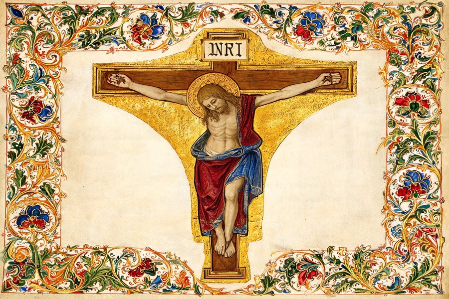 Crocifisso di Santa Croce di Cimabue, croce dipinta con Cristo sofferente e corpo flesso