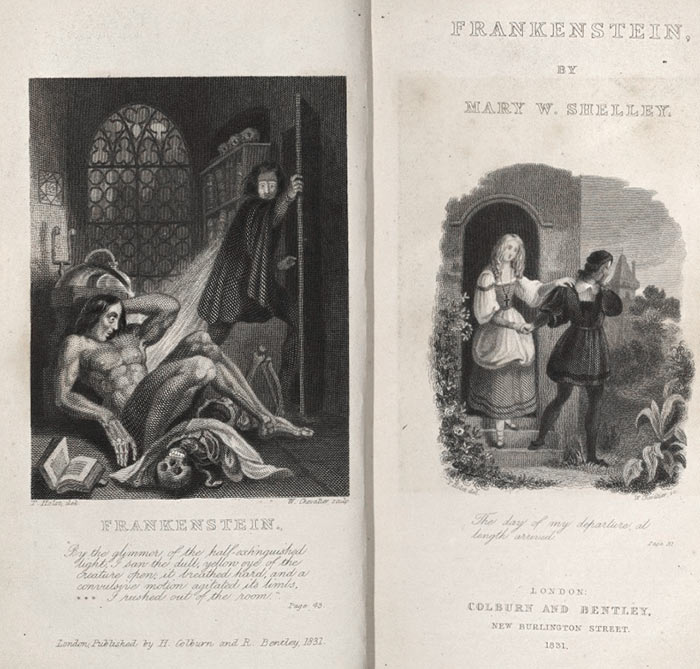 Frankenstein, illustrazione originale