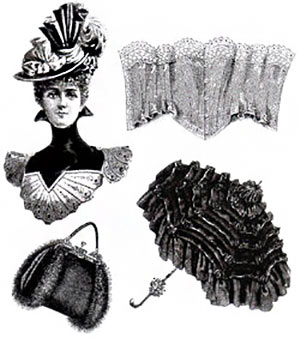accessori femminili inglesi ottocento