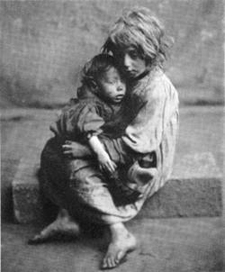 bambini poveri Londra dell'ottocento