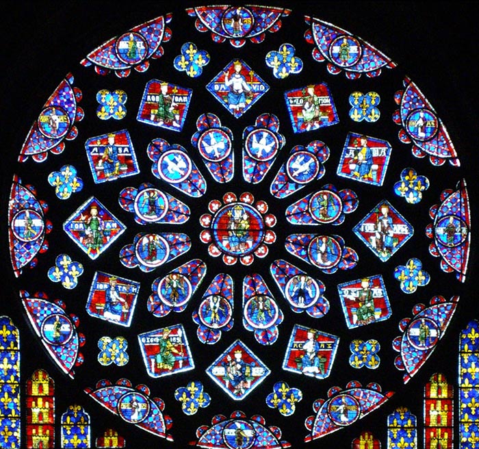 Rosone della cattedrale di Chartres