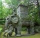 l'elefante in pietra a Bomarzo