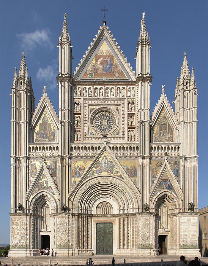 Duomo di Orvieto, architettura gotica affrescata