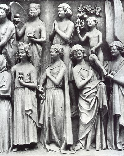 I graziati nel giudizio dell'apocalisse Iconografia gotica, apocalisse i buoni