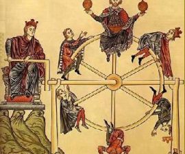 la ruota della fortuna nell'iconografia gotica