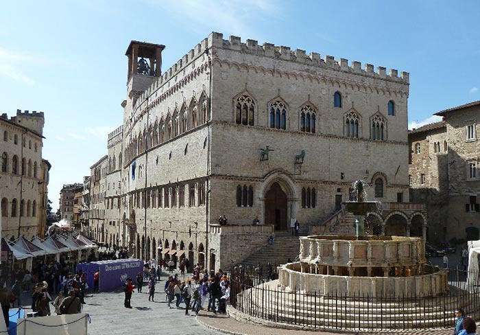 Palazzo dei priori a Perugia