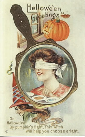 cartolina vintage halloween