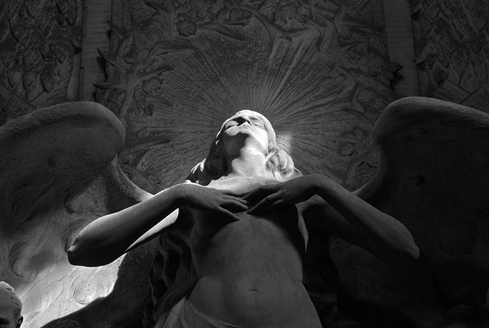 angelo del cimitero di Staglieno