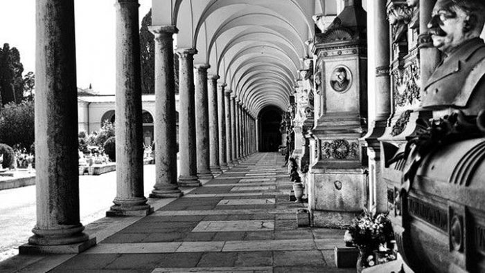 cimitero del Verano,viale galleria