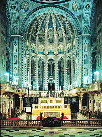 interno della basilica di san Antonio di Padova