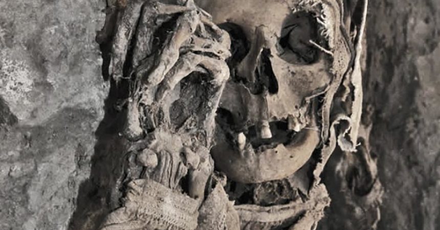 mummia del museo del Ferentillo in provincia di Terni