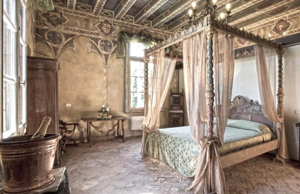 Camera da letto del Castello di bevilaqua