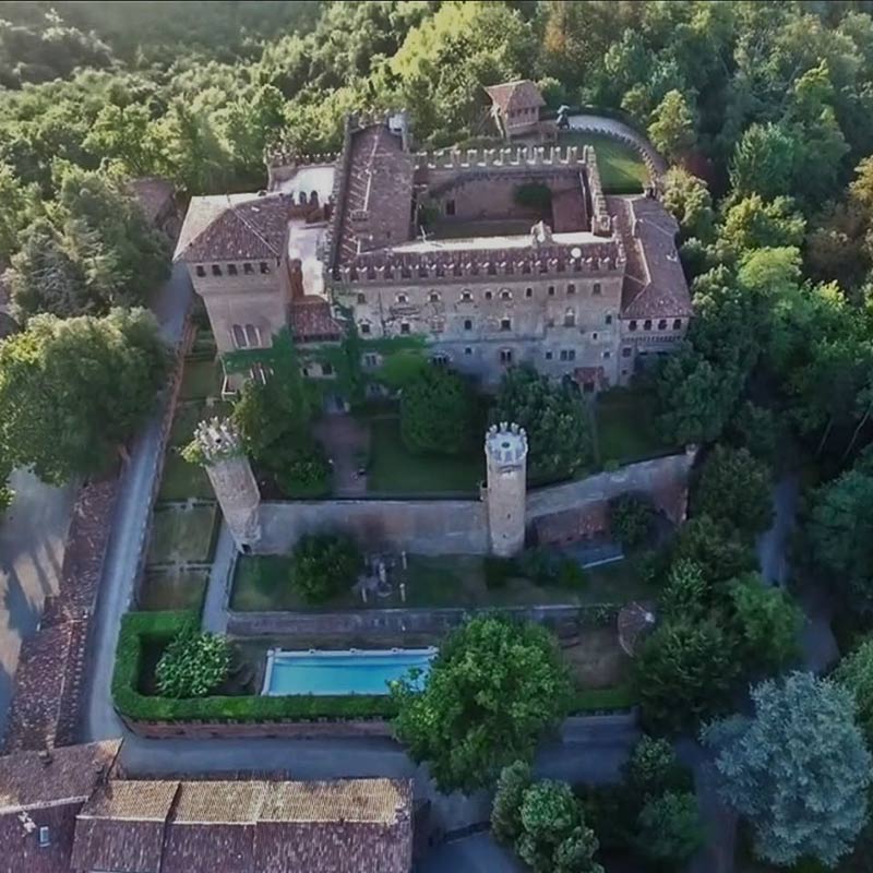Castello del Monferrato, Gabiano vista dall'alto