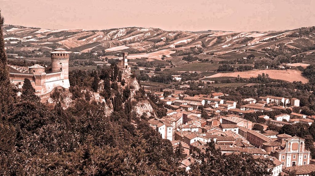 Veduta del castello medioevale di Brisighella